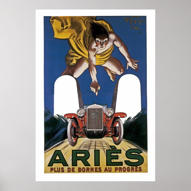 Vintage Aries Advertisement Poster (Front)