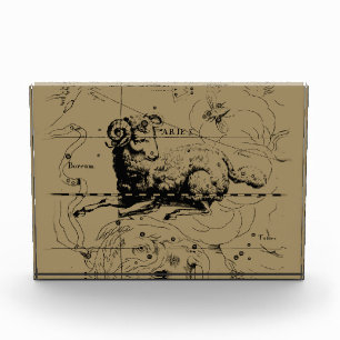 Vintage Aries Constellation Map Hevelius 1690 Acrylic Award