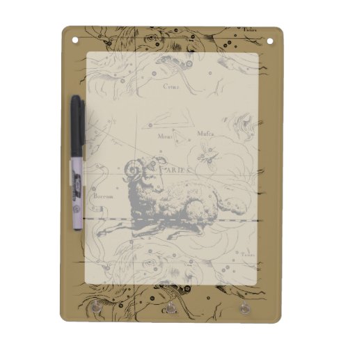 Vintage Aries Constellation Map Hevelius 1690 Dry_Erase Board