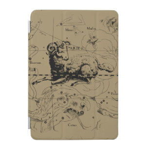 Vintage Aries Constellation Map Hevelius 1690 iPad Mini Cover