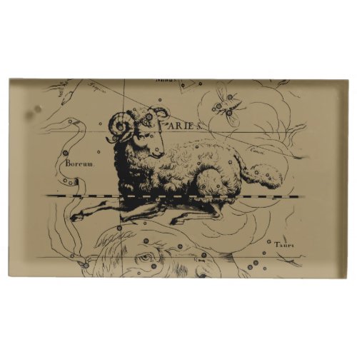 Vintage Aries Constellation Map Hevelius 1690 Place Card Holder