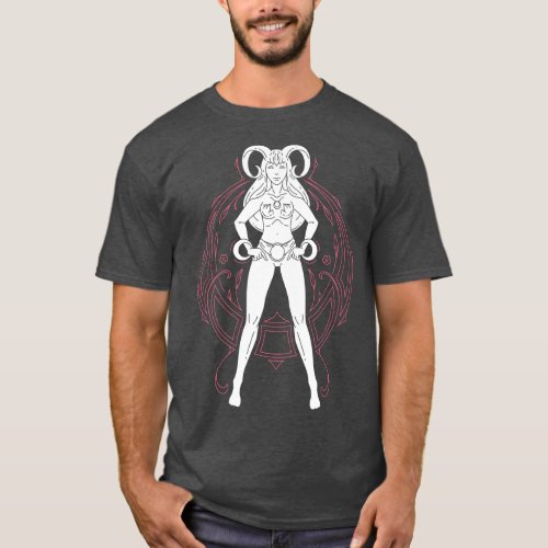 Vintage Aries Goddess ZodiacProud Aries Horoscope  T_Shirt