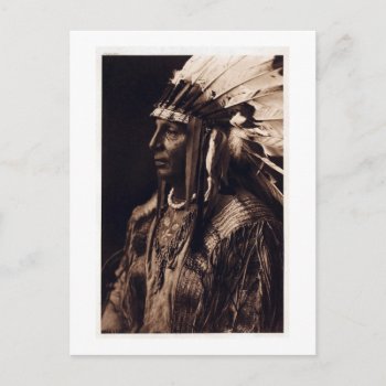 Vintage Arikara Chief Postcard by scenesfromthepast at Zazzle
