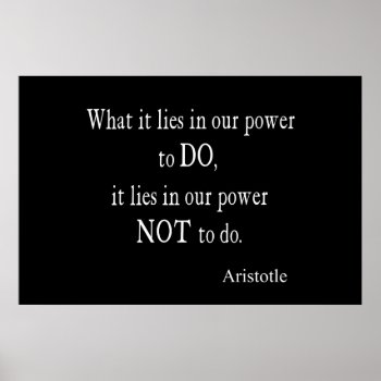 Vintage Aristotle Power Inspirational Quote Poster by Coolvintagequotes at Zazzle