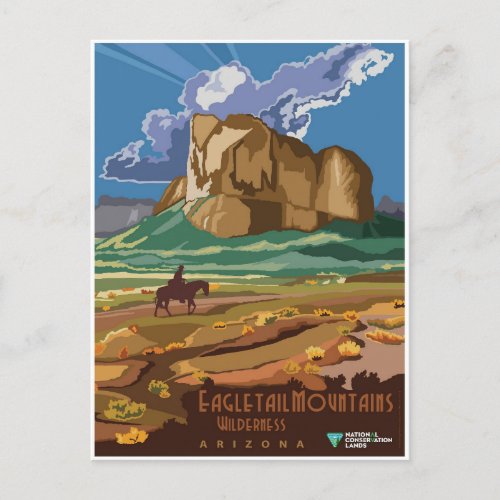 Vintage Arizona Eagletail Mountains Travel Postcard