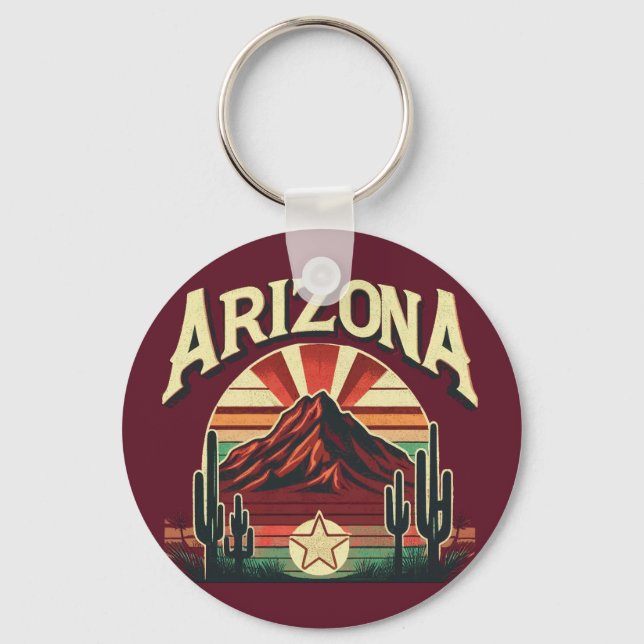 Vintage Arizona Keychain (Back)