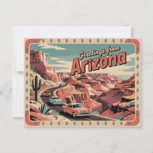 Vintage Arizona Postcard Greetings from Arizona