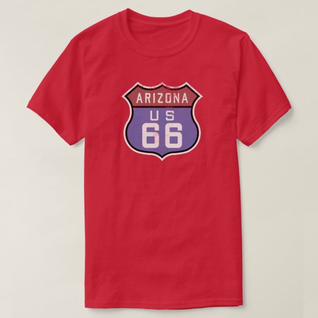 Vintage Arizona Route 66 T-Shirt (Design Front)
