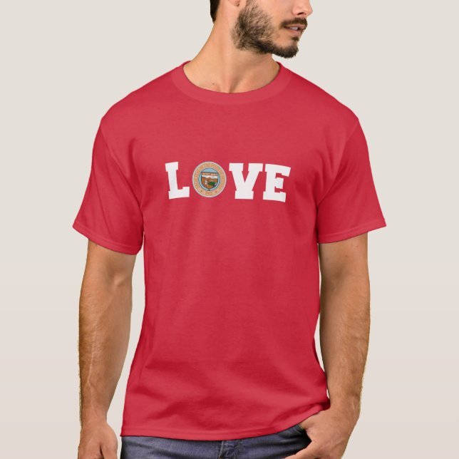 Vintage Arizona State Seal Love Active T-Shirt (Front)