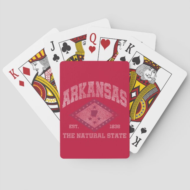 Vintage Arkansas Poker Cards (Back)