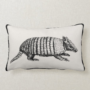 Vintage Armadillo Pillow - Pick Your Color