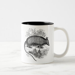 Vintage Armadillo Retro Armadillos Illustration Two-Tone Coffee Mug