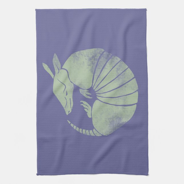 Vintage Armadillo Towel (Vertical)