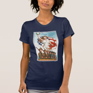 Vintage Army Poster with Lady Liberty Tshirts