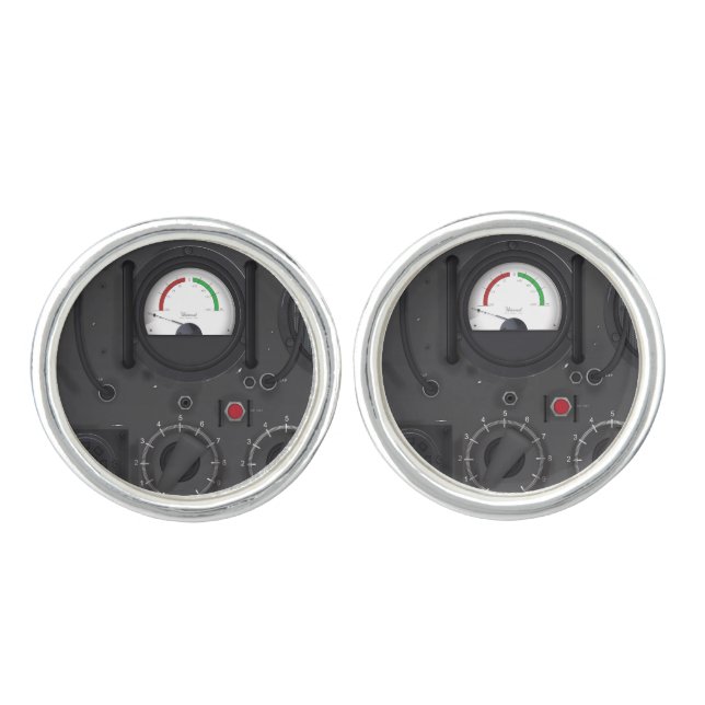 Vintage Army Radio. Cufflinks (Front)