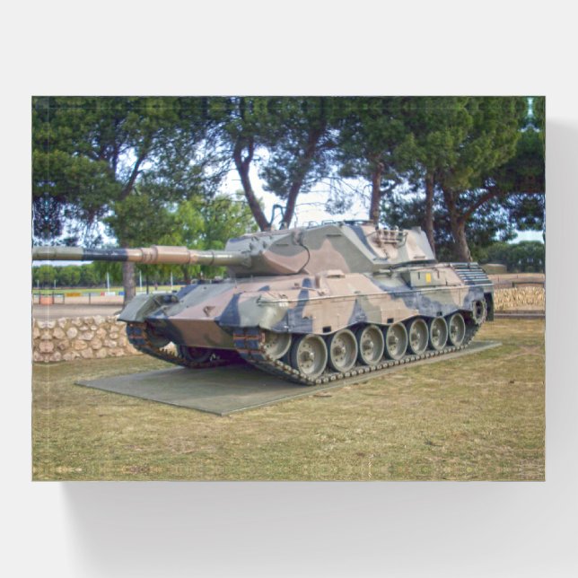 Vintage Army Tank, Paperweight (Front)