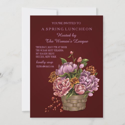 Vintage Arrangement Invitation