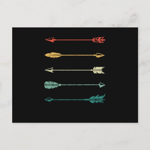 Vintage Arrow Traditional Archery Arrows Postcard