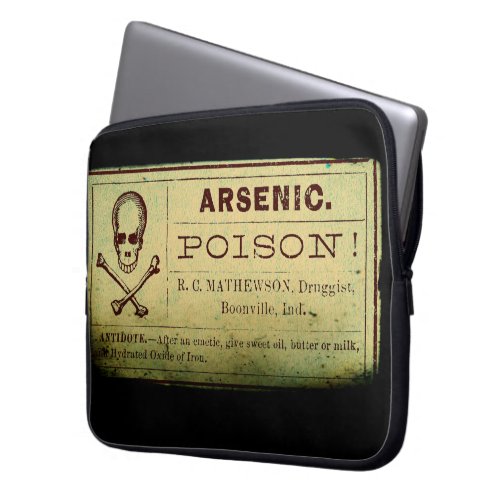 Vintage Arsenic Label Laptop Sleeve
