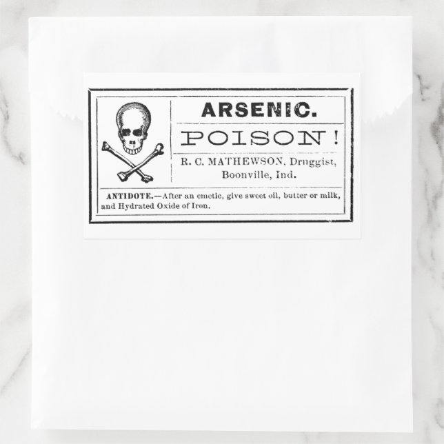 Vintage Arsenic Poison Label | Zazzle