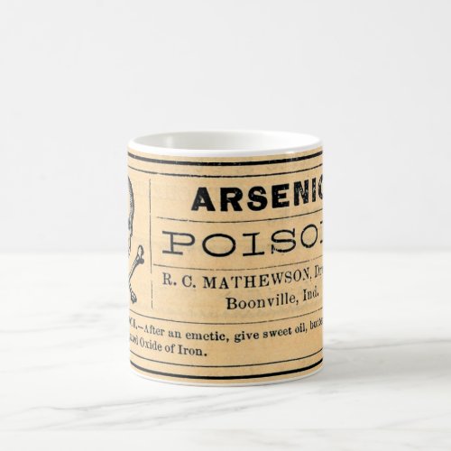 Vintage Arsenic Poison Label Coffee Mug