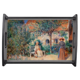 Vintage Art and Painting of Ladies Serving Tray