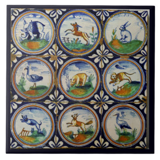  Vintage Art Animals Netherlands  Ceramic Tile