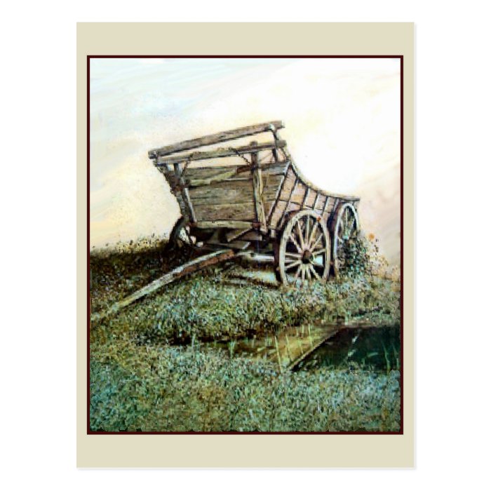Vintage Art   B. Mitchell, Wagon Postcards