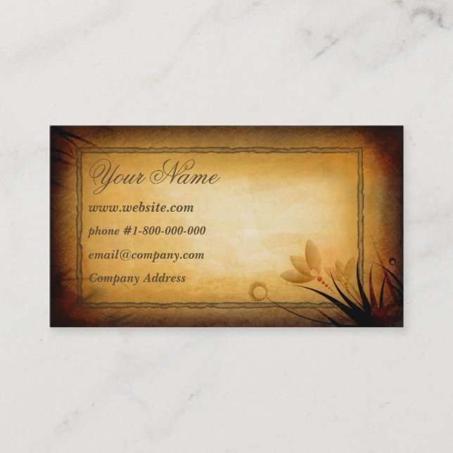 Vintage Art Business Card (Front)