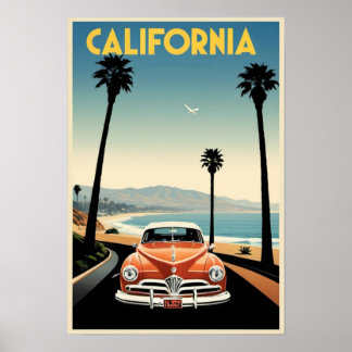 Vintage Art California Art Vintage Travel Art Poster