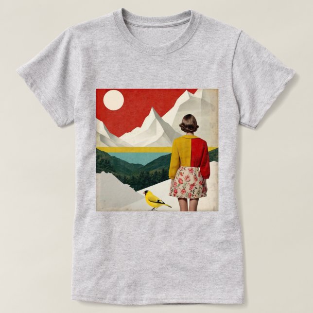 Vintage  Art Collage T-Shirt (Design Front)
