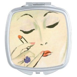 Vintage Art Compact Mirror