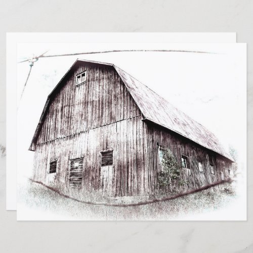 Vintage Art Country Rustic Distressed Barn Texture
