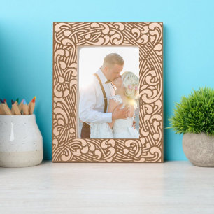 Vintage Art Deco 1906 Foliage Border Engraved Frames