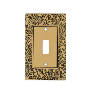 Vintage Art Deco 1906 Foliage Border Light Switch Cover