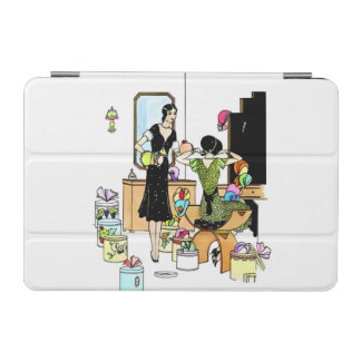 Vintage Art Deco 1920s Hat Shop Illustration iPad Mini Cover