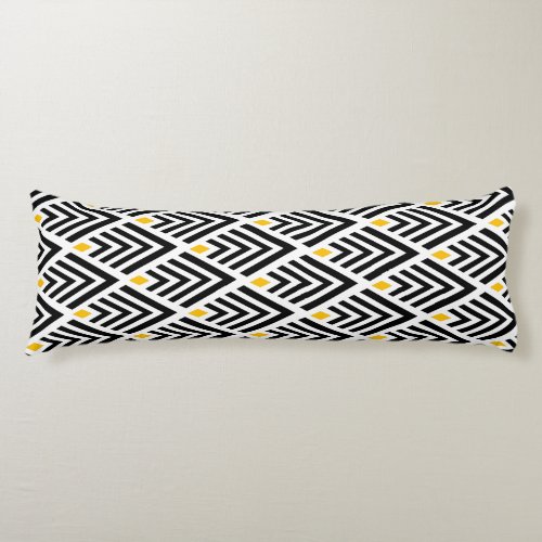 Vintage Art Deco Arrows with Gold Accent Body Pillow