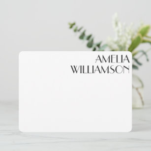 Art Deco Bordered Personalized Stationery Note Cards, Stationary