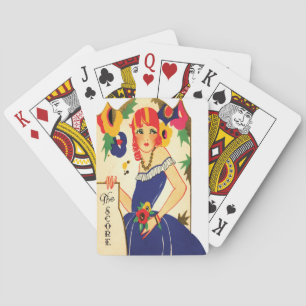 Vintage Art Deco Bridge Tally Poker Cards