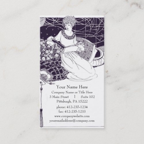 Vintage Art Deco Business Card