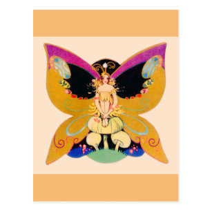 Woman Butterfly Wings Postcards No Minimum Quantity Zazzle