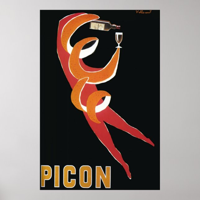 Vintage Art Deco by Bernard Villemot/ Picon Poster (Front)