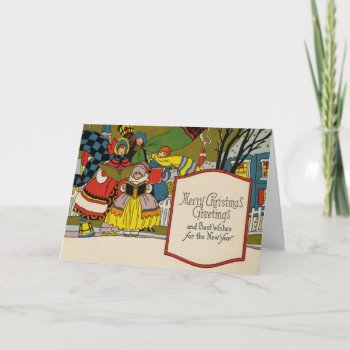 Vintage Art Deco Christmas Card by christmas1900 at Zazzle