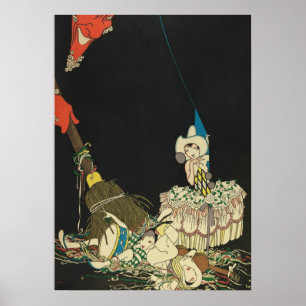 Vintage Art Deco - Cowgirl Poster