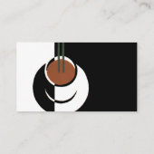Vintage Art Deco, Cup of Coffee with Steam Business Card (Back)