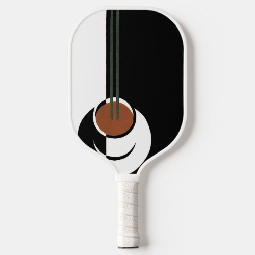 Vintage Art Deco Cup of Coffee with Steam Pickleball Paddle