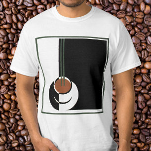 Vintage Art Deco, Cup of Coffee with Steam T-Shirt