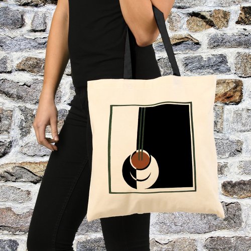 Vintage Art Deco Cup of Coffee with Steam Tote Bag