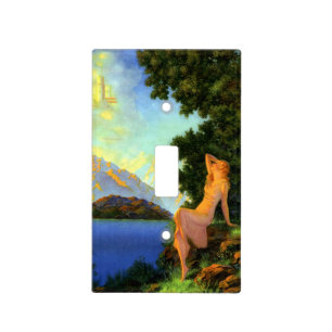Vintage Art Deco Dream Castle Woman Light Switch Cover