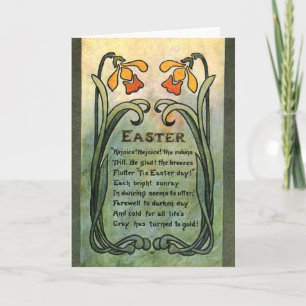 Vintage Art Deco Easter, Holiday Card
